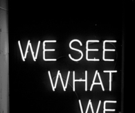 We see what we want