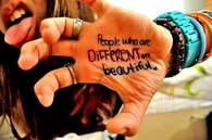 People who are different are beautiful