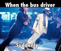 Sudden bus stop
