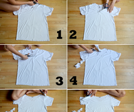 DIY Fringe Sleeve T-Shirt