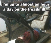 on the treadmill