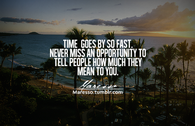 Time goes by so fast