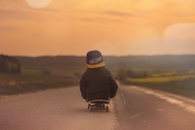 Skateboard kid