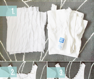DIY Ruffle Waterfall Front Tee