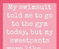 Swimsuit vs Sweatpants