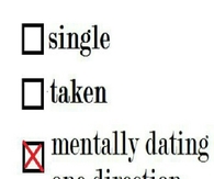 Mentally dating one direction