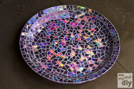 Mosaic tile birdbath 
