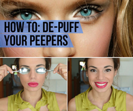 How to De Puff Your Eyes