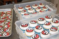 Pokeball Cupcakes