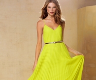 Pleated Chiffon Summer Dress