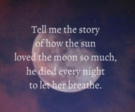 Sun and the moon