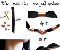 DIY Metallic Hardware Necklace