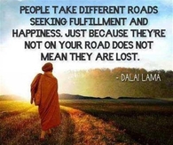 People take different roads