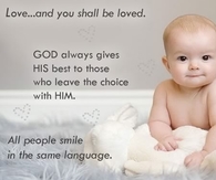 Love and you shall be loved