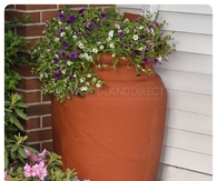 Planter Urn Rain Barrel Terra Cotta