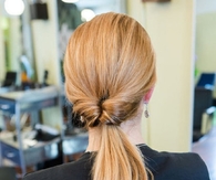 Inside out pony tail