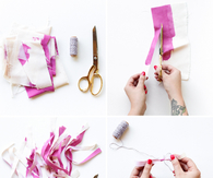 DIY Fabric Scrap Garland