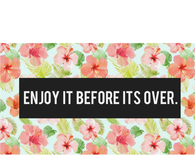 Enjoy it before its over