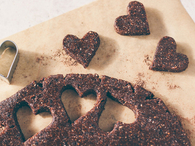 Chocolate heart pastries