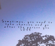 Go After Love
