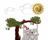 Cute Bears in the Summer