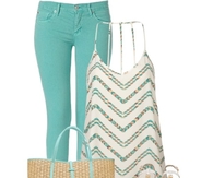 Mint Skinny Jeans & Accessories