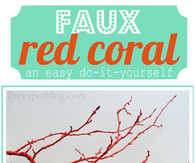 DIY Faux Red Coral
