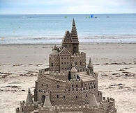 Huge sandcastle