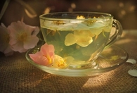 Tea and flowers