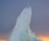 Big splashing wave