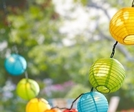 Colorful hanging lanterns