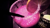 Bright pink drink
