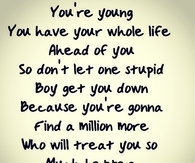 you're young