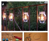 DIY Outdoor Candles
