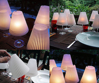 DIY Lamp Shade Wine Glass Candles