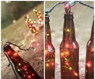 DIY Beer Bottle Table Runners