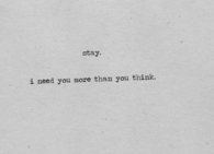 Stay