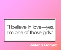 I believe in love