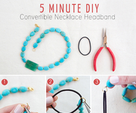 DIY Necklace Headband