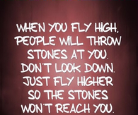 When you fly high