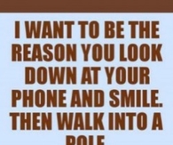 I want to be the reason