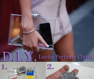 DIY Lucite Perfume Clutch
