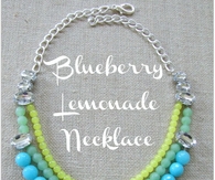DIY Blueberry Lemonade Necklace