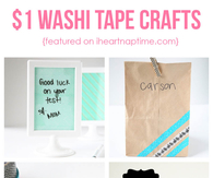 Back to School Washi Crafts