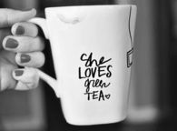 She loves green tea