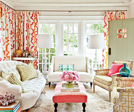 Colorful & Bright Living Room