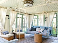 Enclosed Porch with Swing
