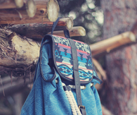 Printed backpack