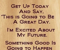 Something good is going to happen