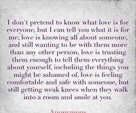 What love is for me